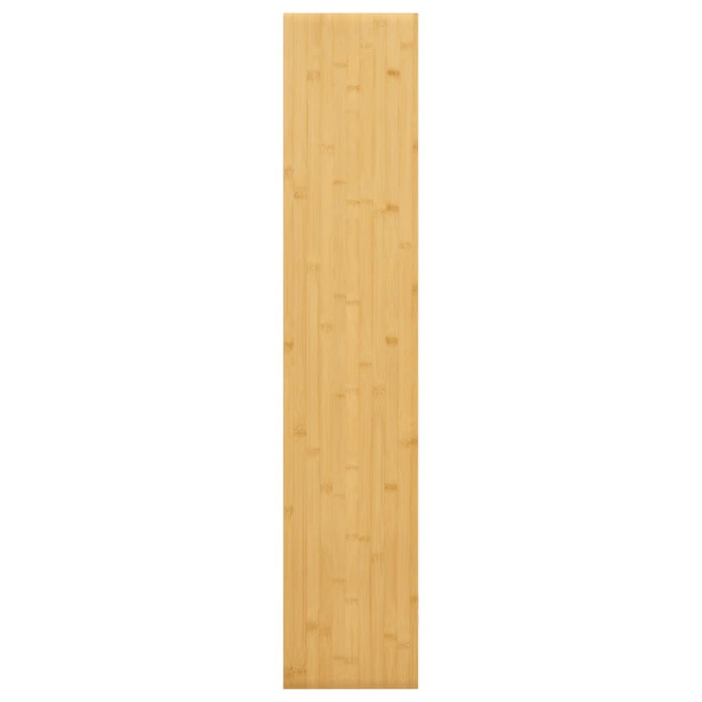 Estante de pared de bambú 100 x 20 x 4 cm, estante de pared estable para colgar para libros, decoración e imágenes, estante flotante rústico para salón, pasillo y oficina