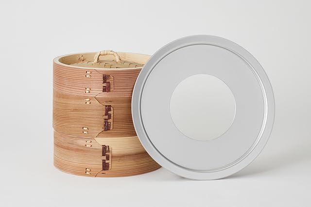 新品せいろ Amazon | 【かごや】杉 中華せいろ 15.5cm 蒸し板セット [アルミ