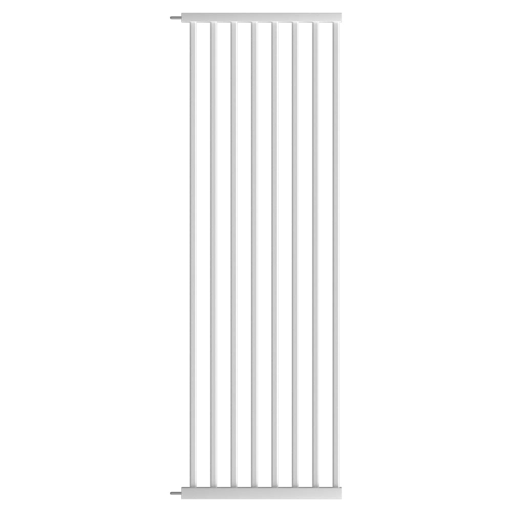 WAOWAO 55.11" Extra Tall Cat Pet Gate Wide Pressure Mounted Walk Through Swing Auto Close Safety White Metal Baby Toddler Kids Child Dog Pet Puppy Cat for Indoor Stairs,Doorways, Kitchen 30.11-66.14"