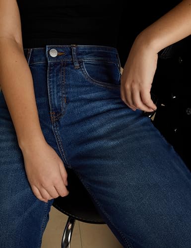 Image of Amazon Brand - INKAST Regular Women's High Rise Full Length Wide Leg Loose Fit Jeans (Inseam: 29 inch)