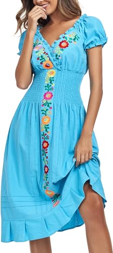 Embroidered Casual Dress