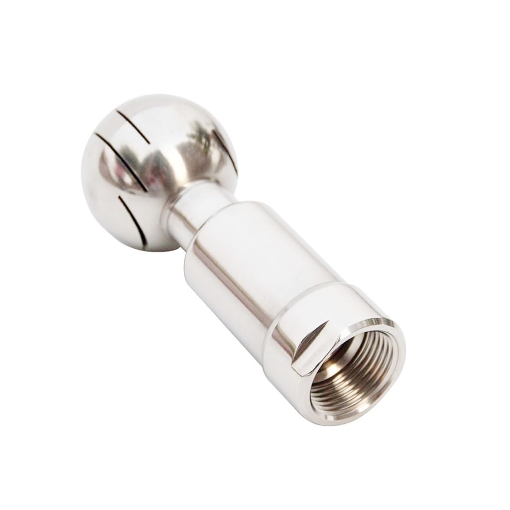 360 Rotary Tank Cleaning Ball - High Pressure Stainless Steel SS 304 Spray Fitting for Sanitary Applications - 1pc(DN15)