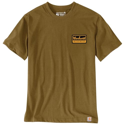 Carhartt Men's 106764 Relaxed Fit Lightweight Short-Sleeve Script Patch T-Shirt