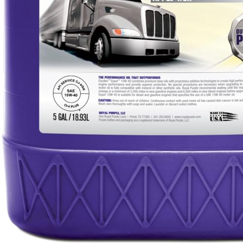 Aceite para motor Royal Purple SAE 15W40 5 galones miniatura 4