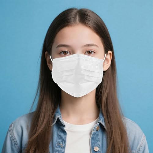 Image of NNPCBT White Disposable Face Masks 125 Pack,3-Ply Breathable Mask For Adults,Great For Outdoors,Home, Office, School
