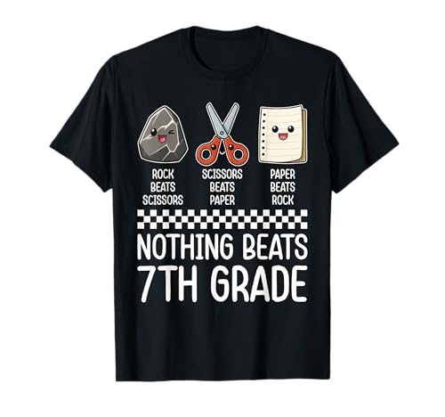 Nothing Beats 7th Grade Funny Back to School Kids Teachers T-Shirt