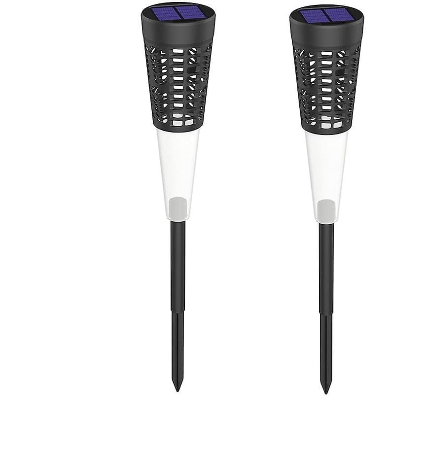 Globex Pack of 2 Lawn Solar Lights Outdoor Waterproof, Solar Pathway Lights Waterproof Performance White Light Source for Community for School-image-29