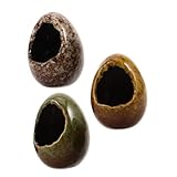 FUTUREORYY 3 Piezas Acuario Decoración Piedra Simulada Casa Refugio para Camarones y Peces Cerámica Duradera para Acuarios Multifuncional para Esconder y Reproducir Realista