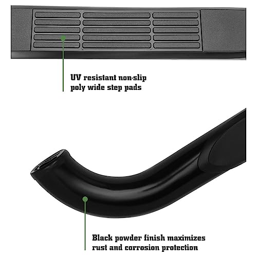 Barras estribos 3'' negras para Chevy GMC 1988-1998 miniatura 3