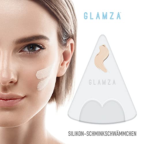 Glamza Full Coverage Makeup Set With Foundation (102 Nude), Concealer Stick (102 Neutral), Setting Powder (Cool Beige), Make Up Pad & Sponge - Complete Face Cosmetics Kit For Women #TOP4