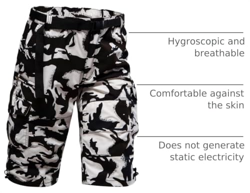 Image of Men's Cargo Shorts Relaxed Fit Mens Below the knee Cotton Hiking Shorts