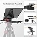 Desview P17 Teleprompter，17 inch Aluminum Alloy Liftable Teleprompter, High Display Glass, Compatible with iPad Tablet Phone DSLR Camera, No Assembly, Carry Case Included, Great for Video Making