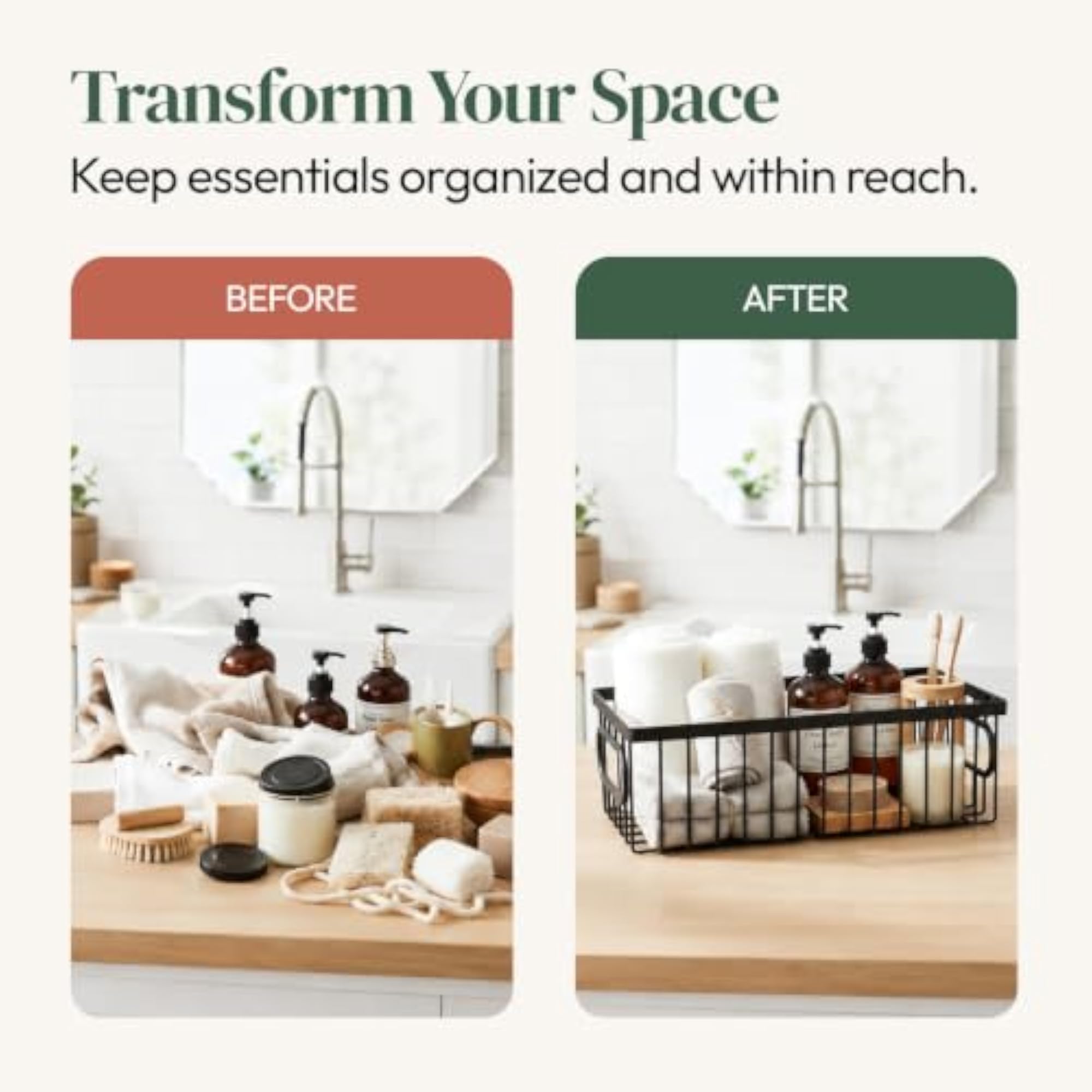 Premium Metal Steel Storage Basket for Home & Kitchen