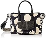 Handtasche Canvas Muster Desigual Womens Fabric Hand Bag, Black, U