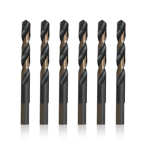 Image of Drill America 7 /16 inch High Speed Steel Black & Gold KFD Split Point Drill Bit (Pack of 6), KFD Series