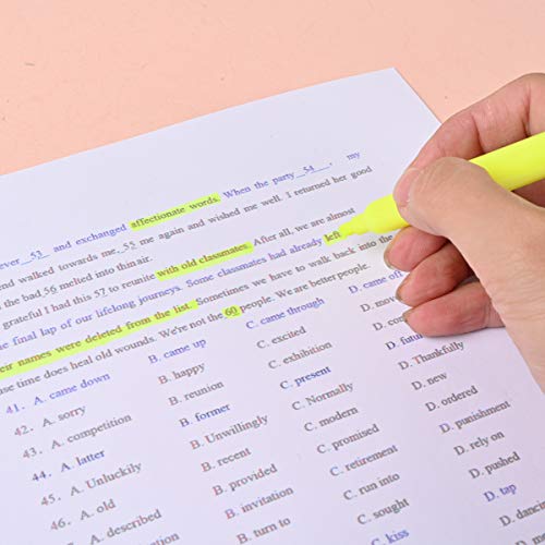 Dabo&Shobo Yellow Highlighter, 60 Pack -Bright Color, Chisel Tip, For Adults Kids Highlighting In The Home School Office … #TOP3