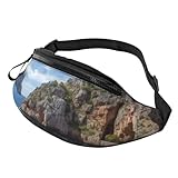 Arch in Mallorca España - Riñonera cruzada para hombres y mujeres, impermeable, deportiva, riñonera al aire libre