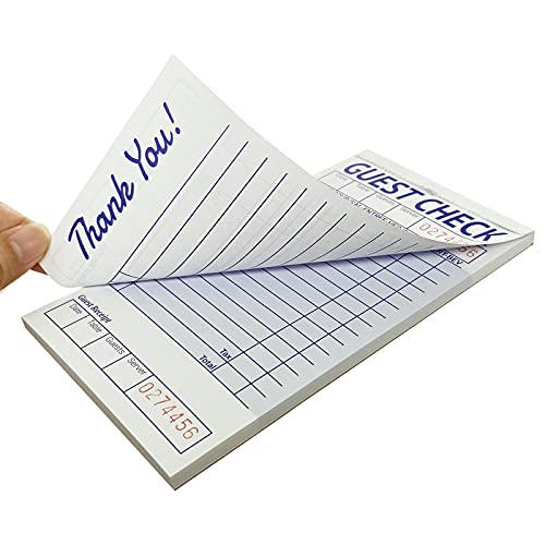 Carnet de commande serveuse restaurant bloc-notes de 15 lignes 24 pces