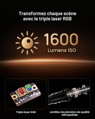 XGIMI Elfin Flip 4K Videoprojecteur Portable, RGB Triple Laser Home Cinéma – vue 4