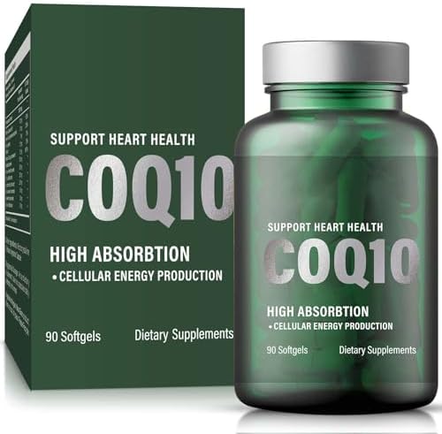 Coenzima Q10 Vegano 200mg, Integratore per Energia e Benessere, Confezione 90 Capsule, Formula Vegana Senza OGM