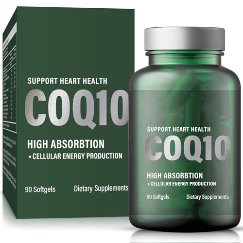 Coenzima Q10 Vegano 200mg, Integratore per Energia e Benessere, Confezione 90 Capsule, Formula Vegana Senza OGM