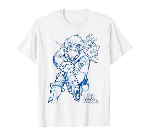 PlayStation Jak & Daxter Duo Action Pose Concept Art T-Shirt