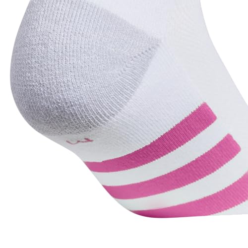 adidas Meias unissex atléticas acolchoadas (6 pares) para crianças, meninos e meninas, duráveis, res