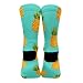 Meaudiwes Fashion Dress Decor Socks, Comfortable Work Leisure Sports Socks For Girls And Boys Upside Down Pineapples Tropical