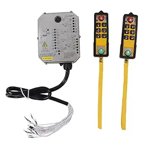Ubersweet Electric Lift Hoist Radio Switch, Drop Proof Industrial Remote Controller Wireless for Conveyors for Concrete Pumps (AC24V)