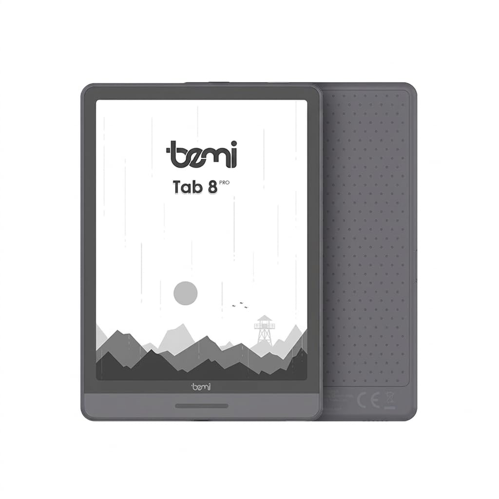 Bemi Cognita Tab 8 Pro Czytnik Ebooków 7,8" E Ink Carta 300 PPI, Android 11, Legimi, Empik Go, 32 GB, Wi-Fi 5, Bluetooth, Szary
