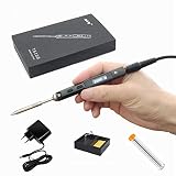 Elektrisches Mini-Lötkolben-Kit, MINIWARE TS100, Ausgangsleistung 24 W-65 W, einstellbare Temperatur 100 ℃ - 400 ℃, Digitalanzeige, angetrieben durch DC5525 mit Wandladegerät/Autoladegerät/Powerbank