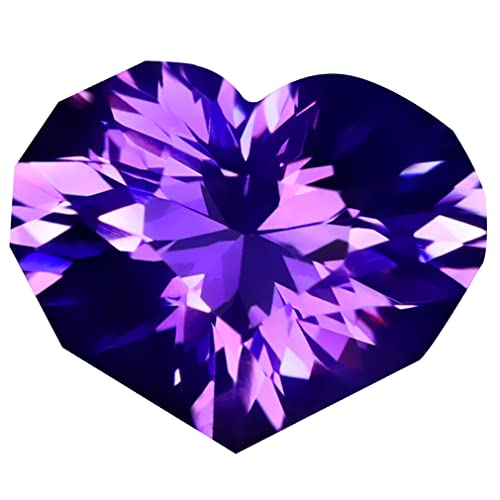 Améthyste violette 6,17 ct authentique non traitée contre les contrefaçons synthétiques
