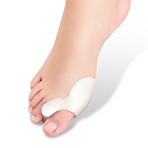 Reposapiés de cuidado de pies de un solo agujero de silicona dedo separador diario-uso de dos tamaños Elitzia ETFT006 (Tamaño L para el dedo del pie grande)
