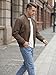 TBMPOY Men's Bomber Jacket Lightweight Spring Windbreaker Light Casual Stylish Fashion Fall Zip up Coats With Pockets Dark Coffee XXXL