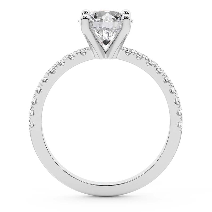 FRIENDLY DIAMONDS Lab Grown Diamond Ring For Women IGI Certified | 1-5 Carat Venetia Half Eternity Diamond Ring | 14K Or 18K White, Yellow Or Rose Gold | FG-VS Quality4