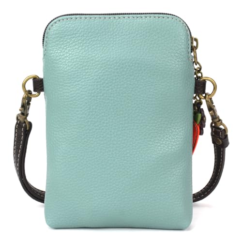 Image of CHALA Woodland Animal Collection Cell Phone Crossbody Purse-Women PU Leather /Canvas Multicolor Handbag with Adjustable Strap