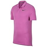Nike AeroReact Victory Stripe Golf Polo 2018 Hyper Magenta/Black X-Large
