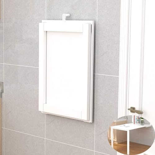 YHKJLYH Mesa abatible Moderna montada en la Pared: Escritorio Flotante Plegable para Espacios pequeños, diseño de Madera Que Ahorra Espacio, Ideal para cocinas, oficinas y comedores.