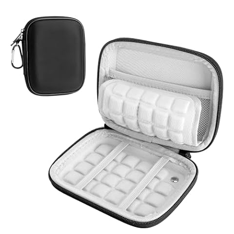 GZRXIOUS Pokrowiec na dysk twardy SSD do Samsung T9/T7 Shield/T7/T7 Touch, twarda obudowa mała torba do przenoszenia, Portable SSD 1TB 2TB 4TB zewnętrzny SSD Case etui ochronne