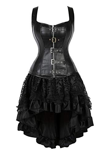 Women’s Corset with Skirt for Halloween and Renaissance Faire Costume 4XL