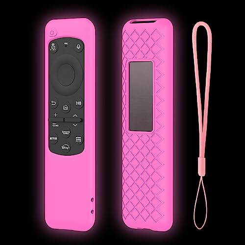 LEFXMOPHY Solar Remote Cover for Samsung Remote Cover TM2360 Glowing Pink by LEFXMOPHY - Used condition - US$6.08
