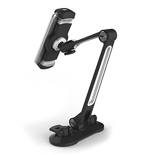 SINLAND universelle Halterung/Ständer für Tablets & Handys kompatibel mit Fast Allen Geräten Befestigung an glatten… – Bild 7