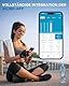 Flybunny Personenwaage Körperfettwaage Körperwaage Bluetooth Körperfettwaage mit App –Intelligente Personenwaage mit Präzisionsmessung Gewicht, BMI, Muskelmasse, 180 kg Kapazität, Digitale Anzeige