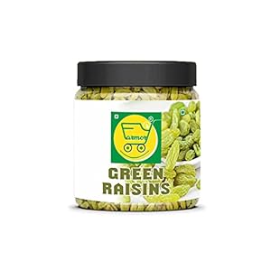 FARMORY Green Raisins |Hari Kismish | Dried Kishmish [Jar Pack] (1KG JAR Pack)