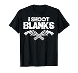 I Shoot Blanks Funny Dad Post Vasectomy Humor Novelty T-Shirt