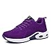 Price comparison product image Womens Running Shoes Sports Gym Sneakers Air Shock Absorbing Lace up Walking Trainers Mesh Breathable Lightweight Shoes Outdoor Black Blue Red 3-6.5 UK PP37