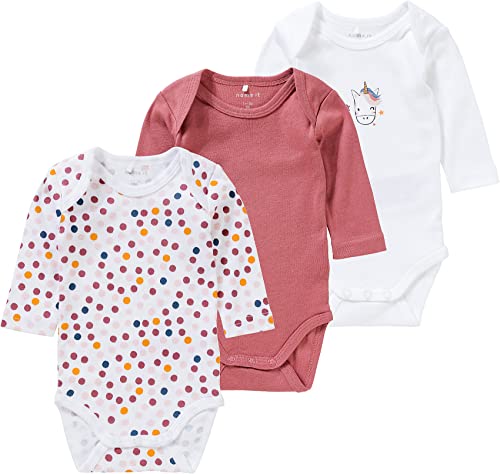 Name It Nbfbody 3p Noos Body, Rose Withered, 92 cm Bébé Fille Cover