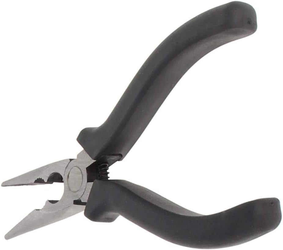 Utoolmart Needle Nose Pliers 6 Inch Wire Side Cutting Tool Wire Cutter Black Handle