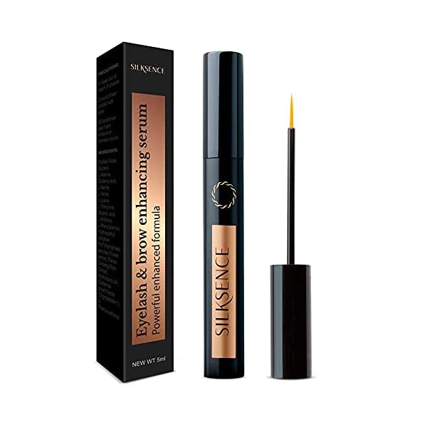 SILKSENCE Eyelash Growth Serum for Lash and Brow Irritation Free Formula (5ML)
