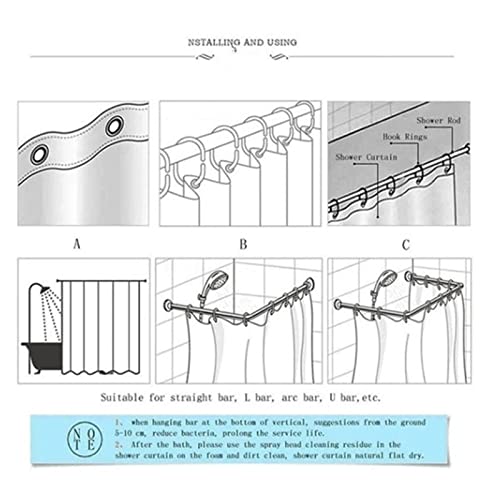 Tapis de bain antidérapants et rideau de douche dinosaure imperméable - 5
